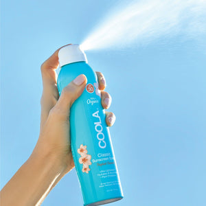 Coola Organic Suncream SPF 30 Tropical Coconut - Aluminium Spray Bottle - Plastic Freedom