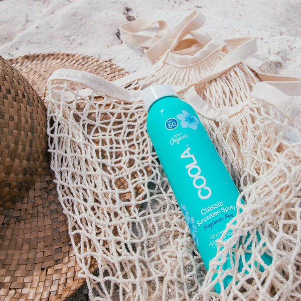 Coola Organic Suncream SPF 50 Fragrance Free - Aluminium Spray Bottle - Plastic Freedom