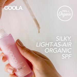 Coola Sun Silk Drops Organic Face Suncream SPF 30 - 30ml Glass Bottle - Plastic Freedom