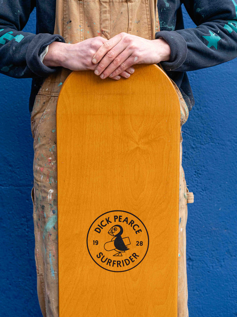 Dick Pearce Surfrider Bellyboard - Woodstain - Plastic Freedom