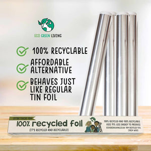Eco Green Living 100% Recycled Aluminium Foil - 30cm X 10m - Plastic Freedom
