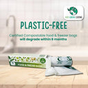 Eco Green Living Home Compostable Food & Freezer Bags - Plastic Freedom