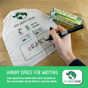 Eco Green Living Home Compostable Food & Freezer Bags - Plastic Freedom