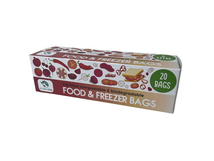 Eco Green Living Home Compostable Food & Freezer Bags - Plastic Freedom