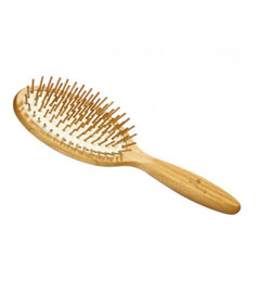 Eco Living Bamboo Hairbrush With Wooden Pins Oval - Plastic Freedom