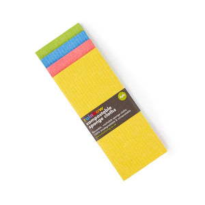 Eco Living Compostable Sponge Cleaning Cloths Rainbow - Plastic Freedom