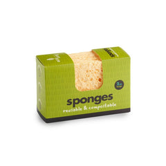 Eco Living Compostable Sponges - x2 Pack - Plastic Freedom
