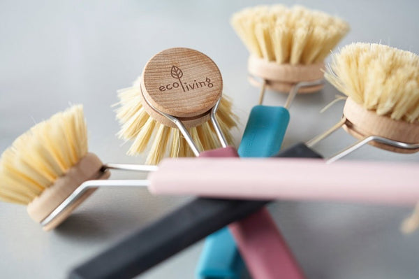 Eco Living Dish Brush with Plant Bristles - Plastic Freedom