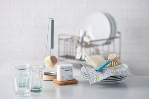 Eco Living Dish Brush with Plant Bristles - Plastic Freedom