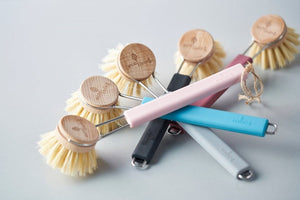 Eco Living Dish Brush with Plant Bristles - Plastic Freedom