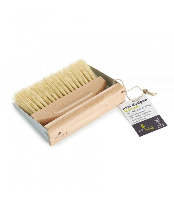 Eco Living MINI Dust Pan & Brush Set With Magnets - Plastic Freedom