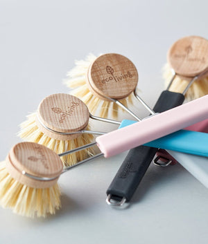 Eco Living Replacement Wooden Head for Dish Cleaning Brush - 4cm - Plastic Freedom