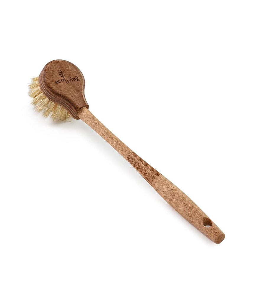 Eco Living Wooden Dish Brush Long Handle - Plastic Freedom