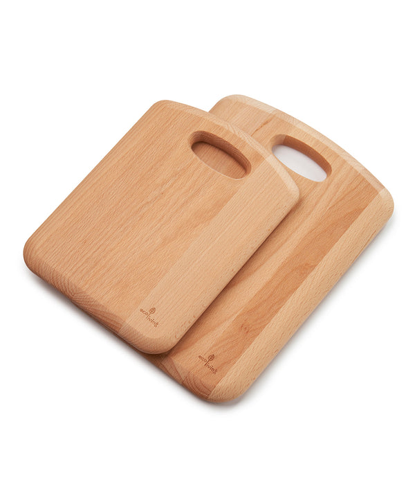 Eco Living Wooden Chopping Board with Handle - 28cm