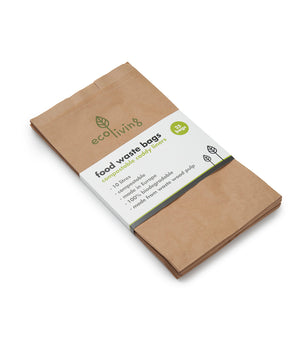 Eco Living Compostable Food Waste Paper Bags - x25 Pack