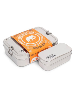 Elephant Box 2-in-1 Stainless Steel Lunchbox - Plastic Freedom