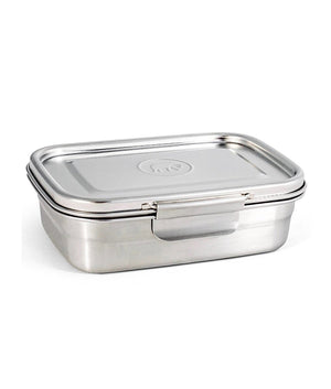 Elephant Box Clip & Seal Leakproof Stainless Steel Lunchbox - Medium - Plastic Freedom