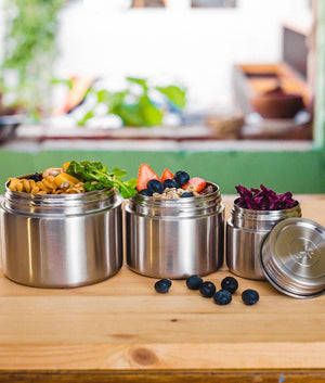 Elephant Box Stainless Steel Leakproof Canister Trio - Plastic Freedom