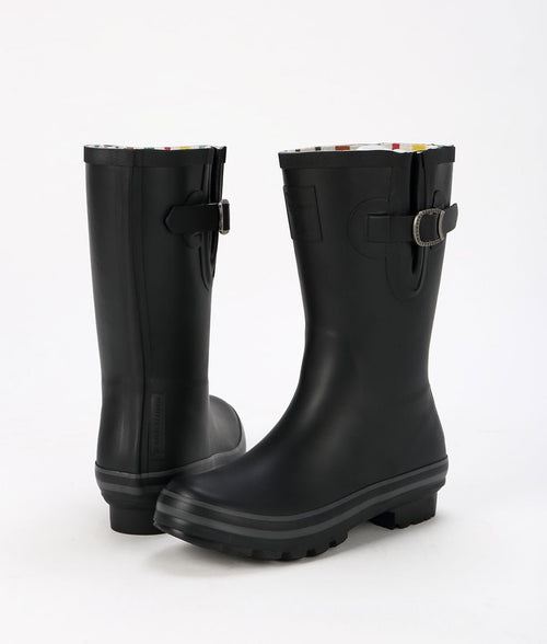 Evercreatures Natural Rubber Wellies - Black - Plastic Freedom