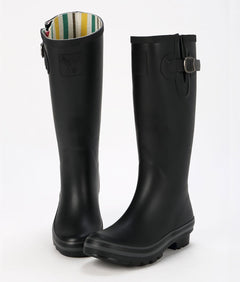 Evercreatures Natural Rubber Wellies - Black - Plastic Freedom