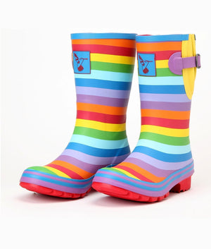 Evercreatures Natural Rubber Wellies - Rainbow - Plastic Freedom