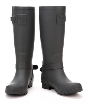Evercreatures Natural Rubber Wellies - Triumph Charcoal - Plastic Freedom