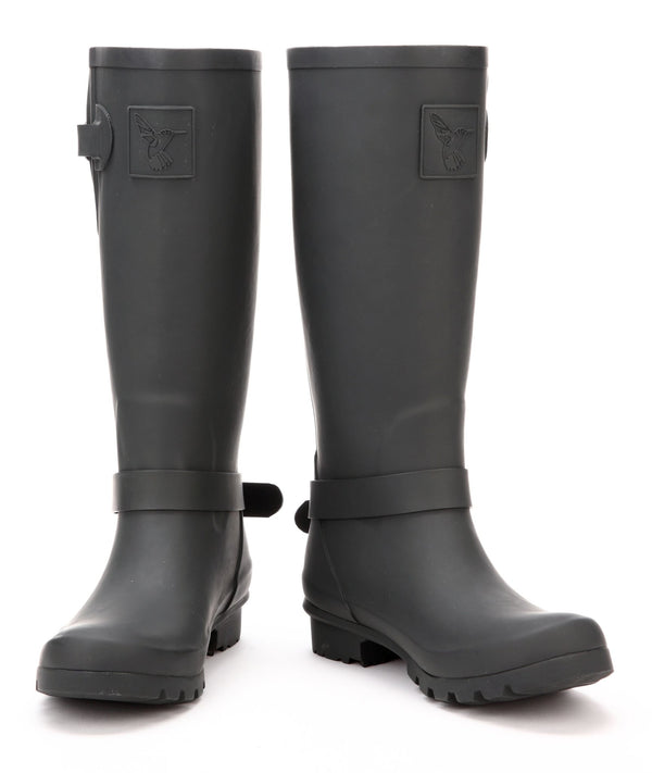 Evercreatures Natural Rubber Wellies - Triumph Charcoal - Plastic Freedom