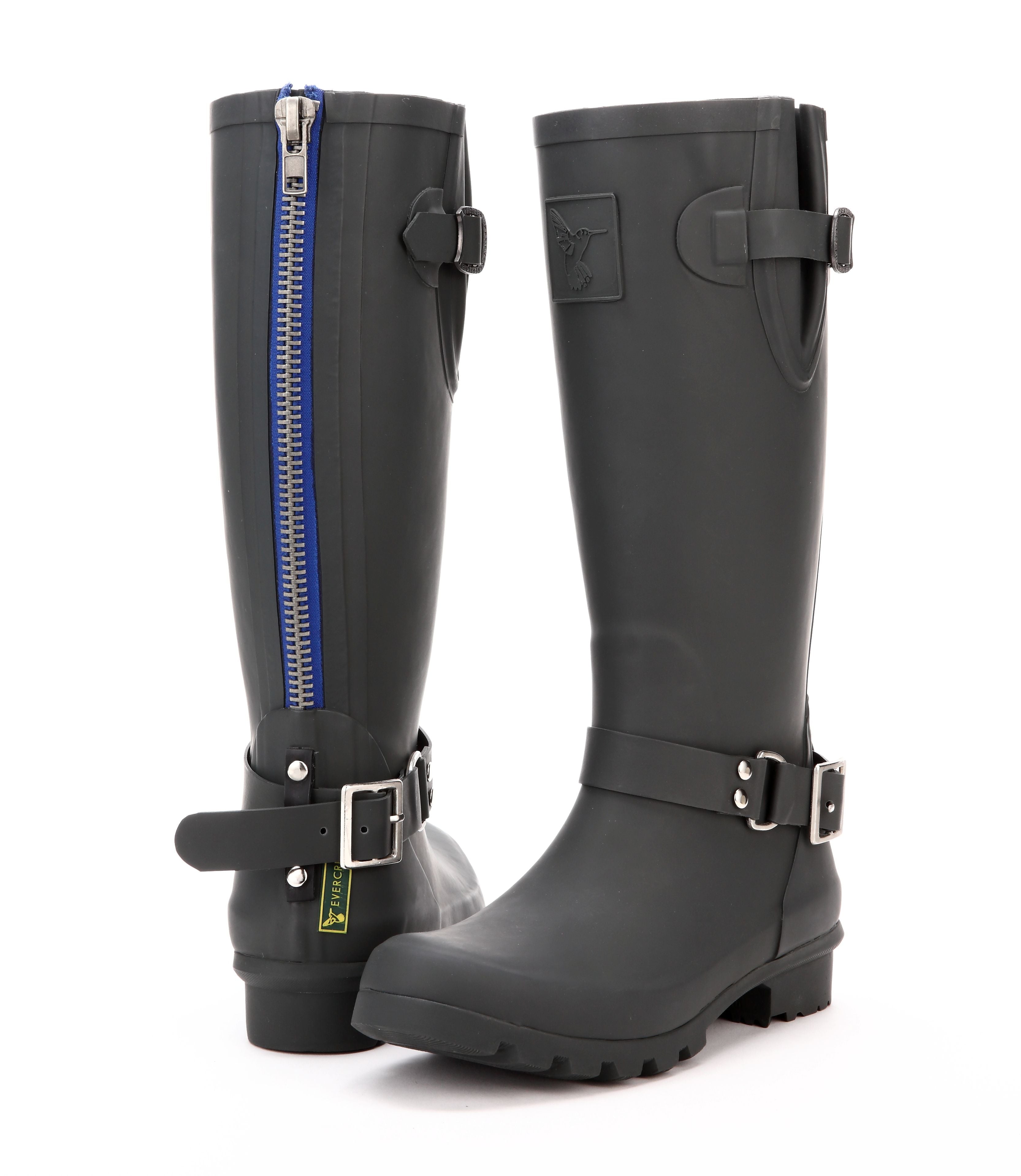 Evercreatures Triumph Wellies Charcoal Plastic Freedom