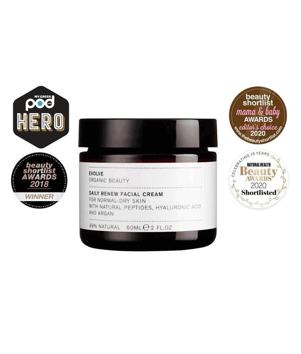 Evolve Beauty Daily Renew Facial Cream - Plastic Freedom