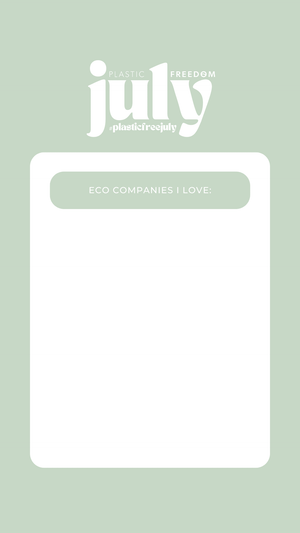FREE - Plastic Freedom Habit Tracker for plasticfreejuly - Plastic Freedom