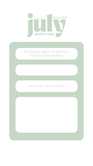 FREE - Plastic Freedom Habit Tracker for plasticfreejuly - Plastic Freedom