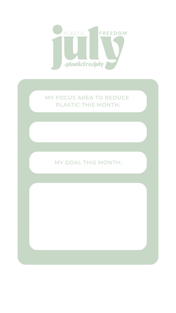 FREE - Plastic Freedom Habit Tracker for plasticfreejuly - Plastic Freedom