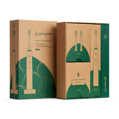 Georganics Sonic Eco Friendly Electric Toothbrush Set - 50000SPM - Plastic Freedom