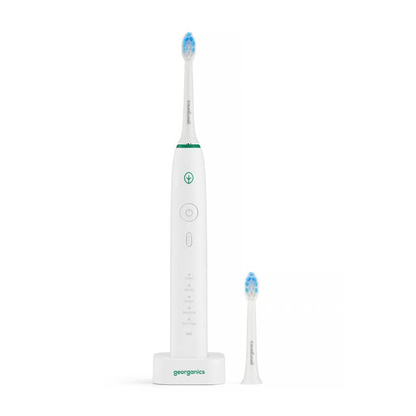 Georganics Sonic Eco Friendly Electric Toothbrush Set - 50000SPM - Plastic Freedom