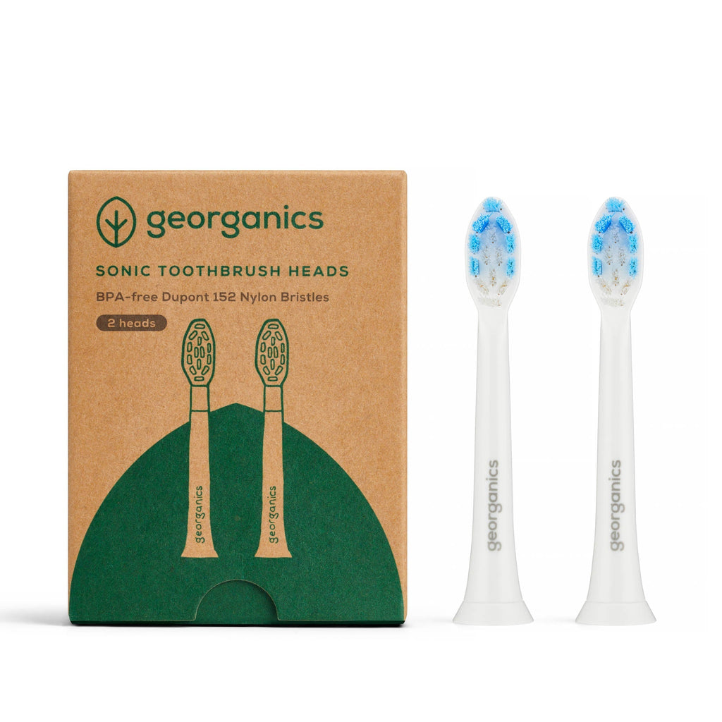 Georganics Sonic Toothbrush - Replacement Heads - Plastic Freedom