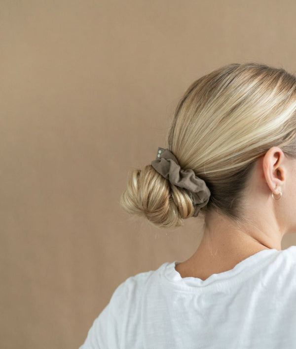 KooShoo Organic Hair Scrunchies - Blush Walnut - Plastic Freedom