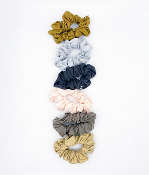 KooShoo Organic Hair Scrunchies - Blush Walnut - Plastic Freedom