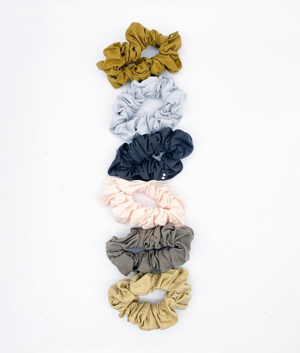 KooShoo Organic Hair Scrunchies - Blush Walnut - Plastic Freedom