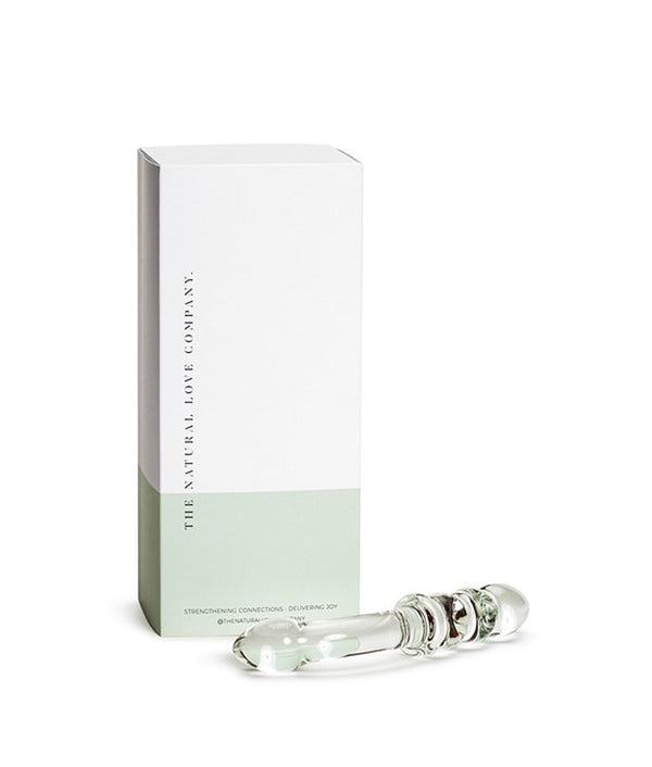 The Natural Love Company Tansy G Curve Glass Dildo 7” - Transparent