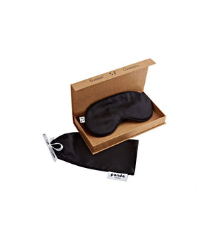 Panda London Bamboo Eye Mask - Eclipse Black - Plastic Freedom