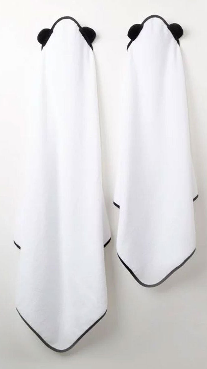 Panda London Bamboo Hooded Towel - Newborn - Plastic Freedom