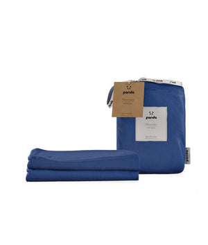 Panda London Bamboo Pillowcase Deep Sea Navy - x2 Pack - Plastic Freedom