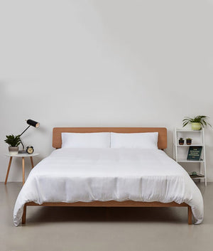 Panda London Complete Bamboo Bedding Set - Pure White - Plastic Freedom