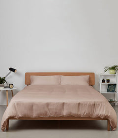 Panda London Complete Bamboo Bedding Set - Vintage Pink - Plastic Freedom