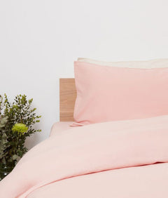 Panda London Complete Bamboo & French Linen Bedding - Himalayan Pink - Plastic Freedom