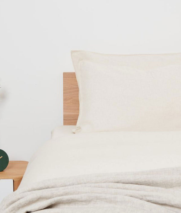 Panda London Complete Bamboo & French Linen Bedding - Natural - Plastic Freedom