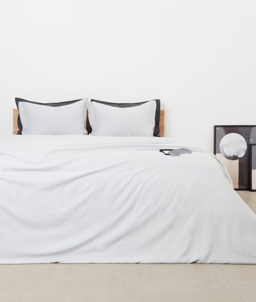 Panda London Complete Bamboo & French Linen Bedding - Silver Lining Grey - Plastic Freedom