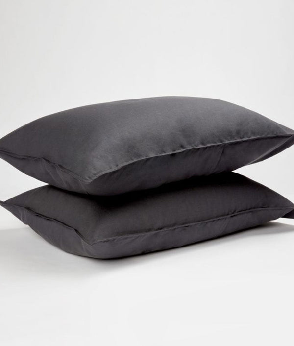 Panda London Complete Bamboo & French Linen Bedding - Slate Grey - Plastic Freedom