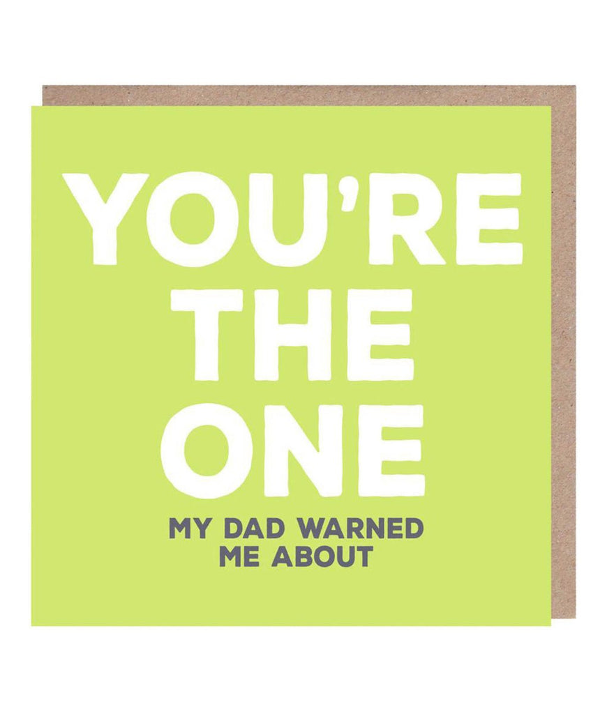 Paper Plane You're The One Anniversary Card - Plastic Freedom