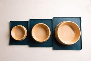 Pet Impact Bamboo Fibre Bowl & Base Mat - Plastic Freedom